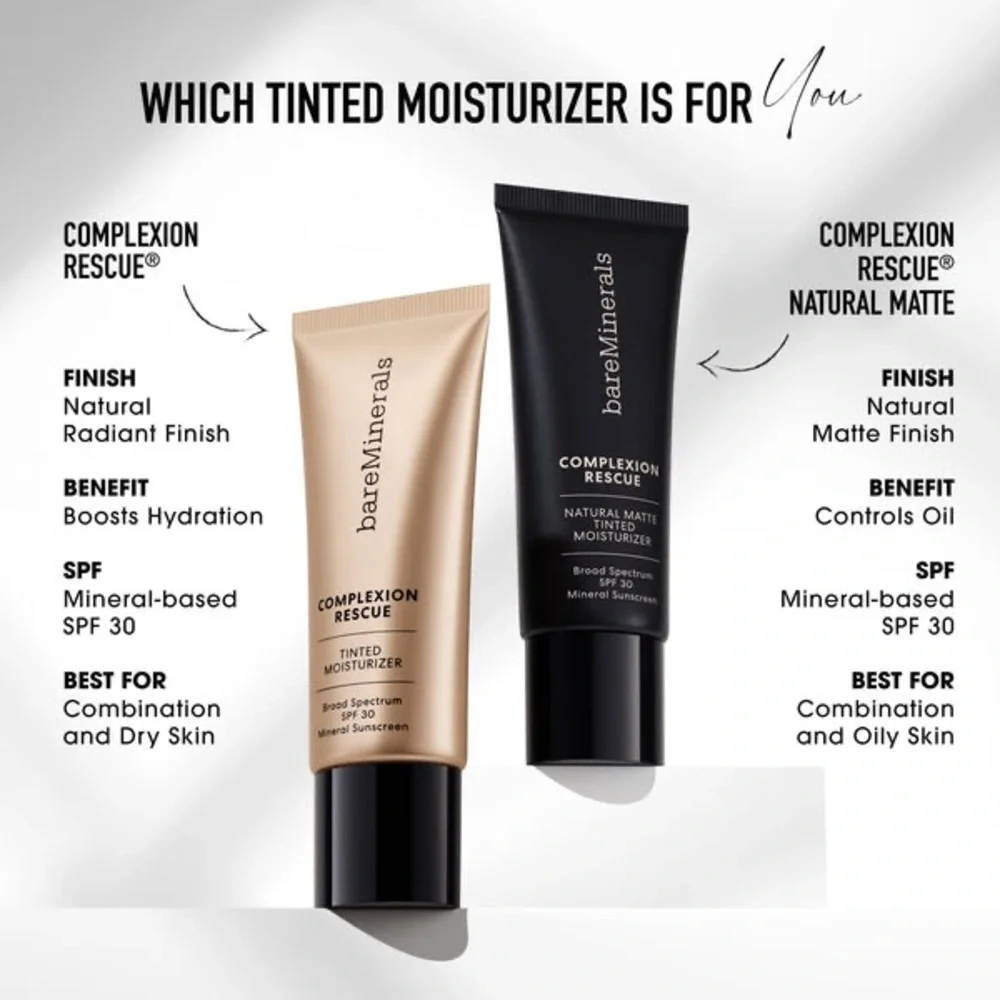 bareMinerals Complexion Rescue Natural Matte Tinted Moisturizer 7.5 Dune NEW